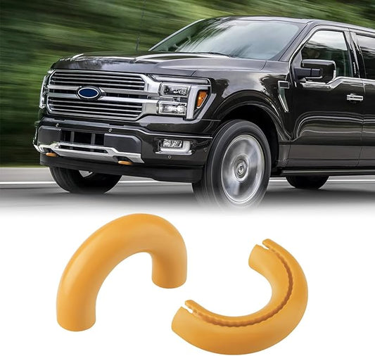 Tow Hooks Covers for Ford F150 2004-2026 Bronco Base/Big Bend/Outer Banks 2021-2026 Compatible with Toyota Tundra Accessories 2017-2021 (Yellow)