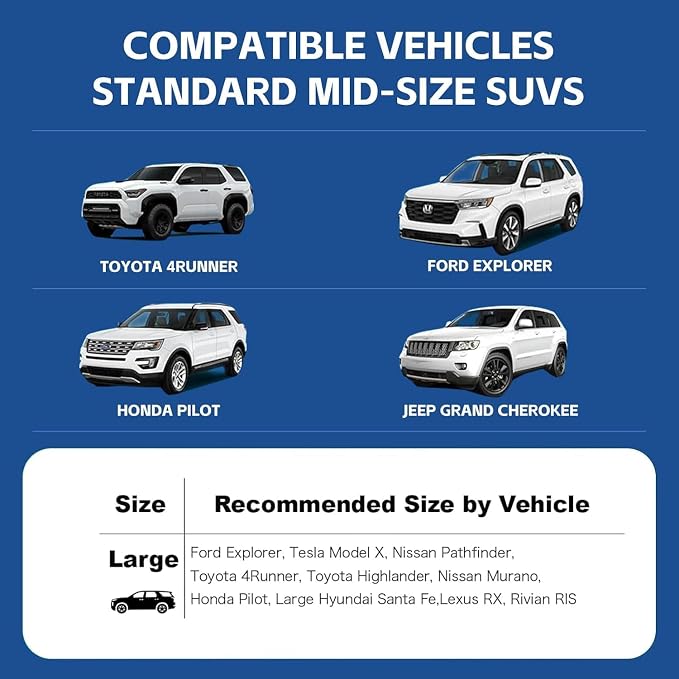 SUV Cargo Liner for Dogs,60/40 Split Seat Access,Waterproof Dog Trunk Cover | Feature: 60/40 Split Access | Material: Waterproof PU Leather | Protection: 15.75" Side Flaps & 19.69" Bumper Flap