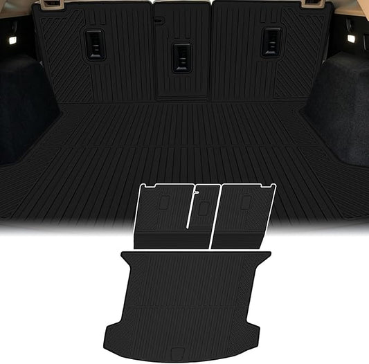 Cargo Liner Compatible with 2017-2025 Cadillac XT5 Trunk Mat Cargo Mat Back Seat Cover Protector (Backrest Mats+Trunk Mat)