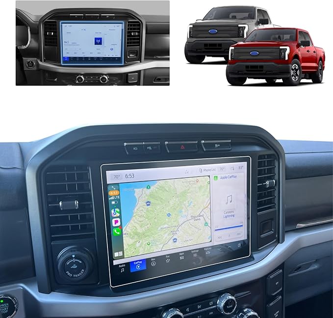 for F150 Lightning Screen Protector for 2022-2026 Ford F-150 Lightning XLT/Pro SYNC 4 12-In F150 Lightning Electric Truck Accessories Anti Glare Tempered Glass Film (F-150 Lightning 12-In Matte)