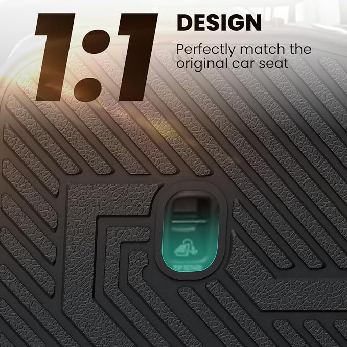 Lasfit Kick Mats for Hyundai Palisade 2026 7-Seat (Not Fit 8-Seat), 2nd Row Captain Chair Seat Back Cover Protectors, TPE Waterproof All-Weather Rear Backrest Liner