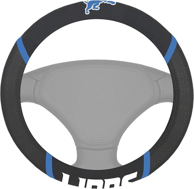 FANMATS NFL Unisex-Adult Embroidered Steering Wheel Cover