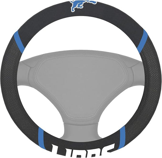 FANMATS NFL Unisex-Adult Embroidered Steering Wheel Cover