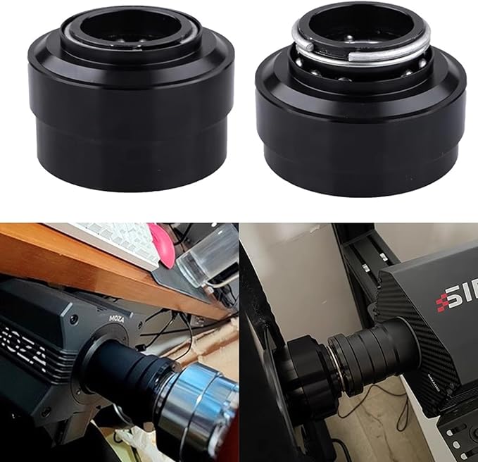 Obokidlyamor Replace Quick Release Adapter Steering Wheel Replace Panel For MOZA R21/R16/R9 V2/R5/R3 Bundle Gaming Racing Wheel;70mm 6-hole steering wheel kit (Quick Release)