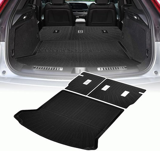 Cargo Liner Compatible with 2019-2025 Cadillac XT4 Trunk Mat Cargo Mat Back Seat Cover Protector (Backrest Mats+Trunk Mat)