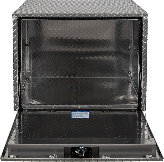 Buyers Products 1705133 Diamond Tread Aluminum Underbody Truck Tool Box, 24 x 24 x 30, Made in USA, .100 in. Thick, Corrosion-Resistant, Locking Compression Latch, Secure Storage for Work Trucks