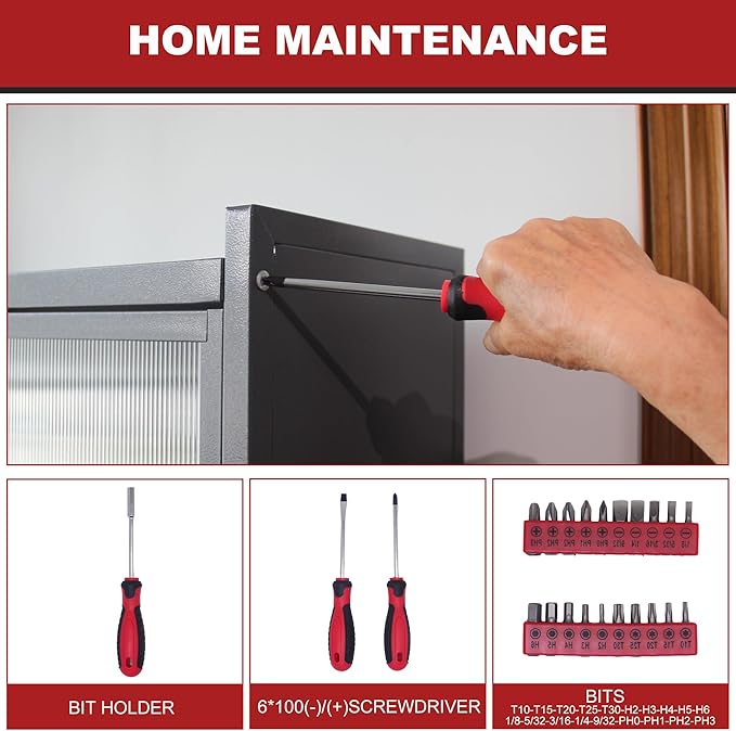 Household Tool Kit - Woman Tool kit for Home,Apartement,Dorm and Office.Starter Household Tool Set for Beginner,Women,New College (120pcs)