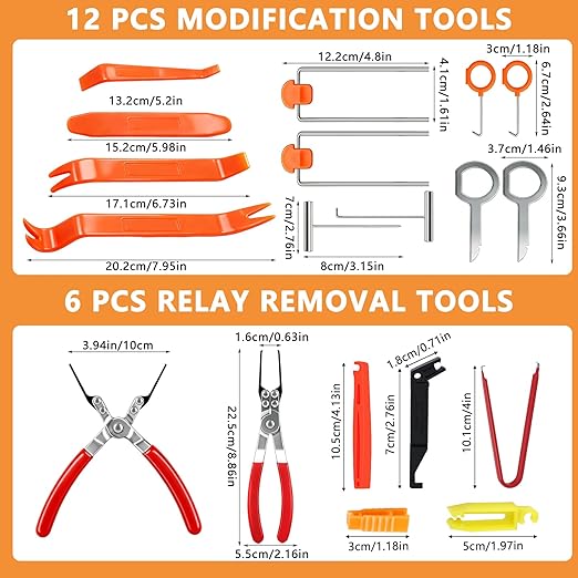 1398Pcs Automotive Electrical Connectors Kit, 28 Types Electrical Terminal Pins Kit with Crimp Tool, Relay Fuse Remover & Car Disassembly Tool, Male/Female Wire Terminals for Professional Auto Repair