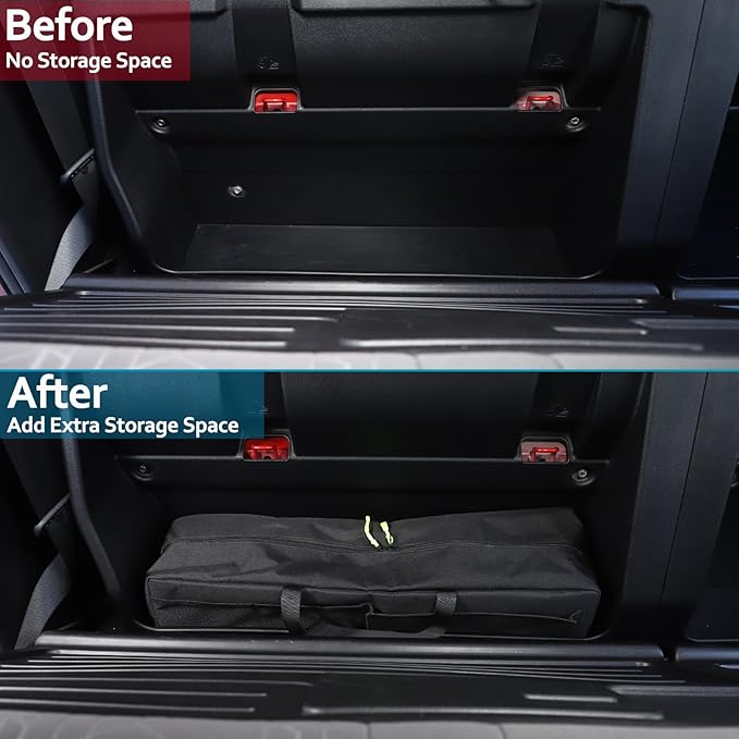 CHEAYAR Rear Seat Organizer Compatible with Toyota Tacoma 2016-2023, Storage Bag Behind Seat Back Accessories