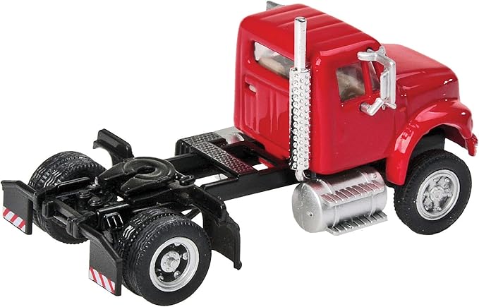 Walthers SceneMaster International(R) 4900 Single-Axle Semi Tractor Only-Red 949-11191 HO Scale Model Railroad - Vehicle Model