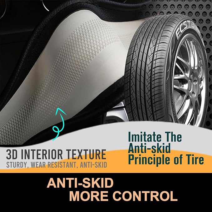 PINCTROT XL Size 17.5-18 in Race Grip Steering Wheel Cover for Semi Truck, Fits RV, Big Rig Trucker, 18 Wheeler and Classic Cars, Anti-Slip Silicone Perforated Design 17.5-18 Inch (Racing Green)