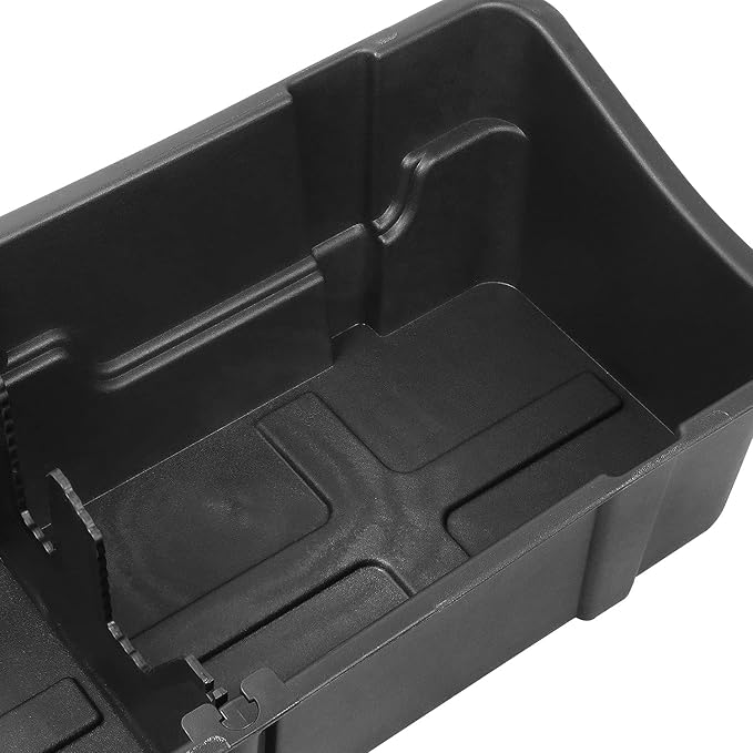 DNA MOTORING Under seat Storage Box Compatible with 15-24 Ford F150 17-24 F250 SD F350 SD Crew Cab Pickup, Back Seat Storage, SBOX-003
