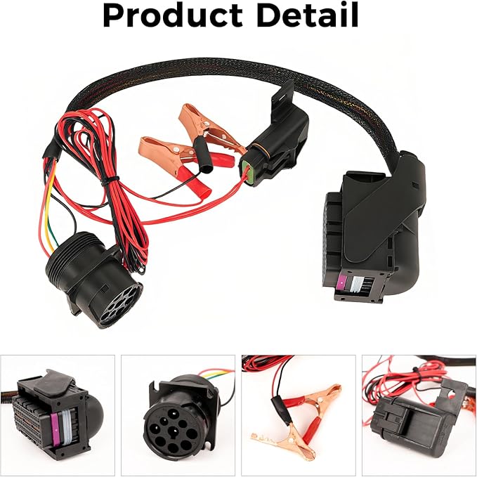 Engine Diagnostic Cable, Compatible with Paccar MX13 EPA17 ACM Engines, Heavy Duty Commercial Vehicle Diagnostic Wiring Harness