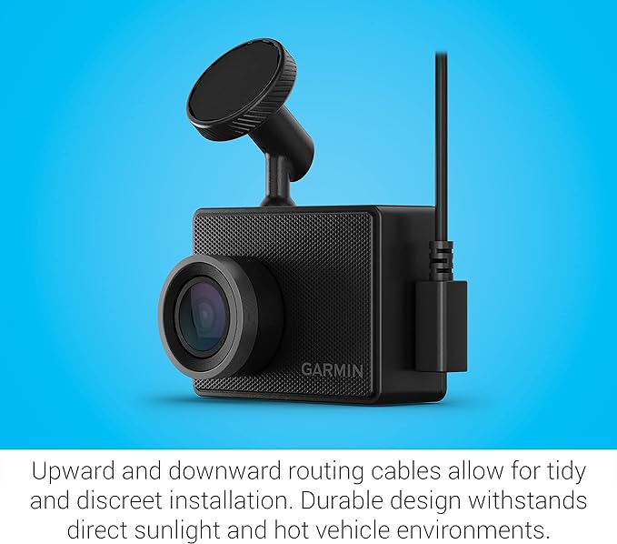 Garmin G010-N2505-00 Dash Cam 47 1080p 140-degree Field of View GPS Dash Cam Black - Certified (Renewed)
