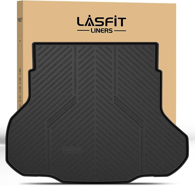 LASFIT Cargo Mat for Kia K4 2025 2026, All Weather TPE Custom Fit Car Trunk Mats Cargo Liners Accessories for Kia K4 2025-2026, Black