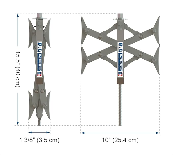 X-Chock Wheel Stabilizer - Pair - One Handle - 28012