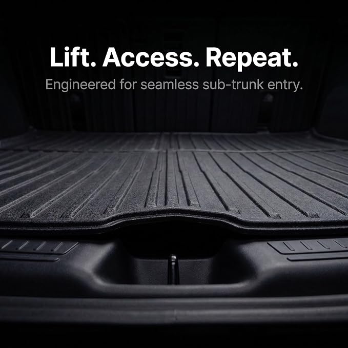 Cargo Liners for Tesla Model Y Juniper Trunk Mat, All Weather TPE Protector Anti-Slip Accessories 2020-2025 2026 Fits New Standard/Premium/Performance