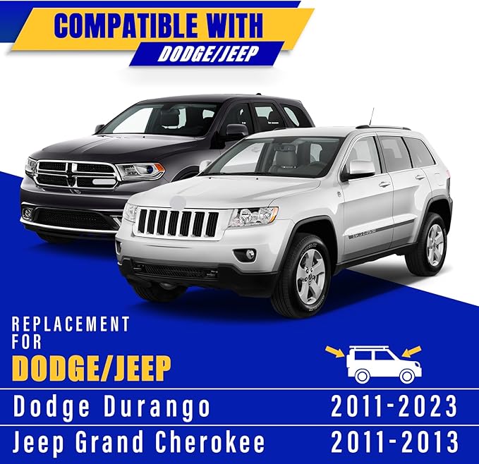 3 wipers Replacement for 2011-2013 Jeep Grand Cherokee/2011-2021 2022 2023 Dodge Durango, Windshield Wiper Blades Original Equipment Replacement - 22"/21"/12" (Set of 3) U/J HOOK