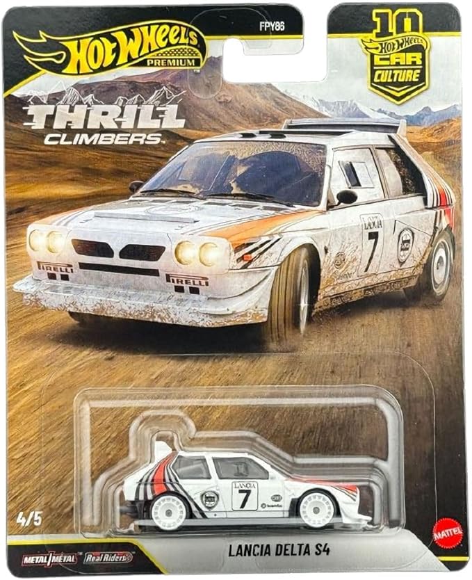Hot Wheels Premium Thrill Climbers 5-Car Set, Car Culture, Die-Cast 1:64 Scale Rally Cars Bundle FPY86-961Q