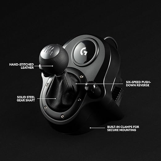 Logitech G29 Driving Force Racing Wheel and Pedals, Force Feedback, Real Leather + Logitech G Driving Force Shifter - For PS5, PS4 and PC, Mac - Black
