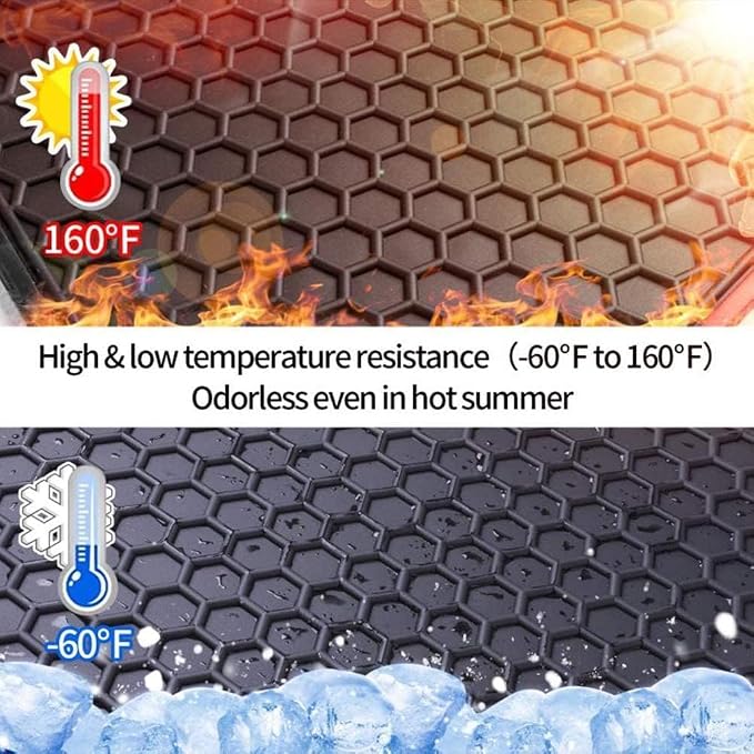 Car Floor Mat for Jeep Wrangler 4XE 4 Door 2021-2026 （Not for JL or JK） Custom Fit Full Black Rubber Auto Car Floor Liner Mat All Weather Heavy Duty Odorless