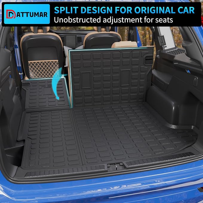 Cargo Liner Compatible with 2024 2025 2026 Chevrolet Trax Buick Envista Trunk Liner Cargo Mat TPE Back Seat Cover Protector 2024 Chevy Trax Accessories (Trunk Mat with Backrest Mat)