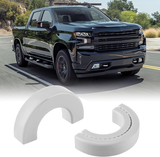 Tow Hook Covers Fit for Chevy Silverado 1500 2007-2026/GMC Sierra 1500 2007-2018, Customized Car Tow Hooks Compatible with Chevrolet Silverado 1500 Accessories 2007-2026 (White)
