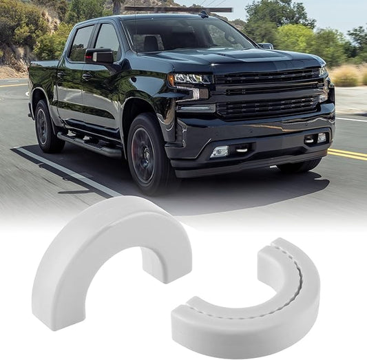 Tow Hook Covers Fit for Chevy Silverado 1500 2007-2026/GMC Sierra 1500 2007-2018, Customized Car Tow Hooks Compatible with Chevrolet Silverado 1500 Accessories 2007-2026 (White)