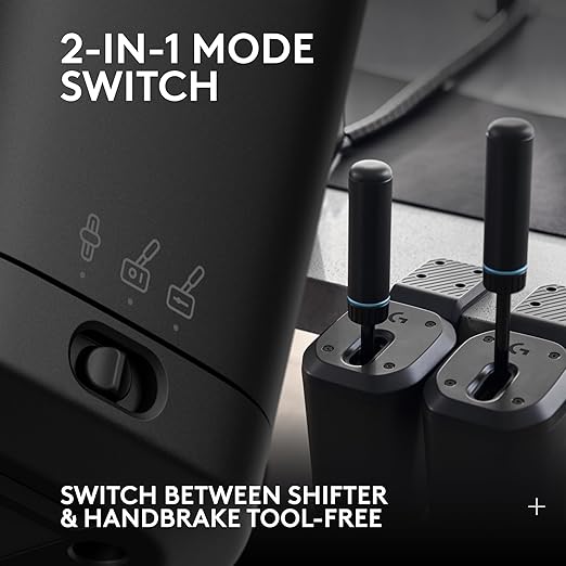 Logitech G923 Racing Wheel and Pedals + RS Shifter & Handbrake + Racing Adapter Bundle - Xbox X|S/Xbox One/PC