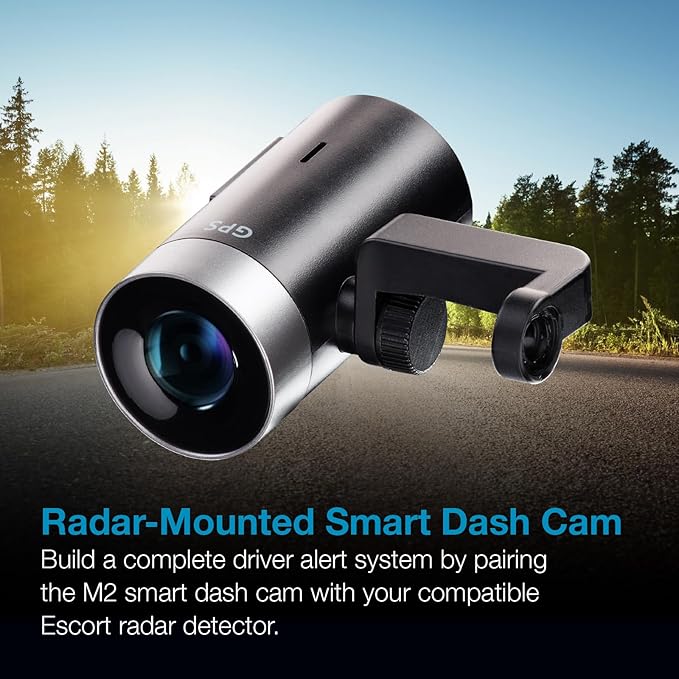 Escort M2 Smart Dash Cam – 1080P Full HD Video Dash Cam, Incident Reports, Parking Mode, Drive Smarter App, Wi-Fi & GPS, 16GB Micro SD Card, Compatible with MAX 360c, MAX 360