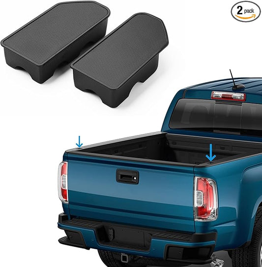 Shademax Stake Pocket Covers Custom Fit for 2015-2022 GMC Canyon/Chevy Colorado Truck Bed Rail Hole Plugs Stake Pocket Caps Cover Accessories (Set of 2)