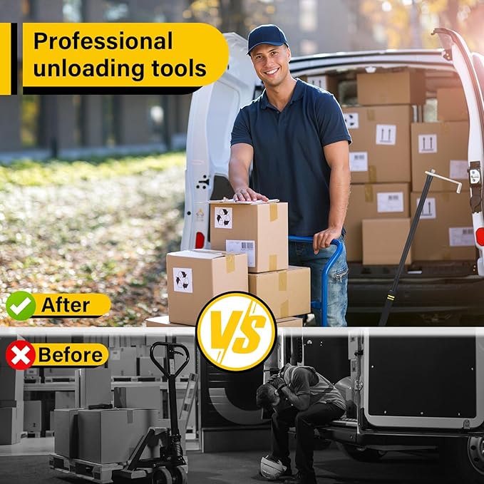Truck Cargo Retriever Heavy Duty, Cargo Grabber Truck Cargo Retriever 35-77" with Two Hooks Essential Pickup Truck Van RVs Tools Thickened Stainless Steel is Sturdy and Convenient