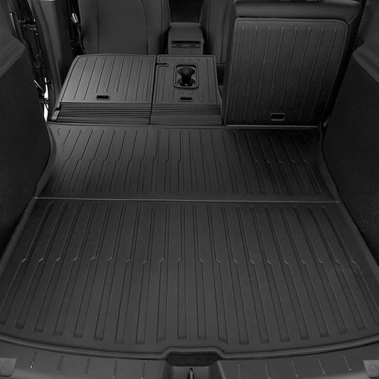 Cargo Mat for 2025 2026 Tesla Model Y Juniper Accessories (Standard Models Only), Full Coverage All Weather Trunk Cargo Liner with Backrest Protectors for Model Y 5 Seats