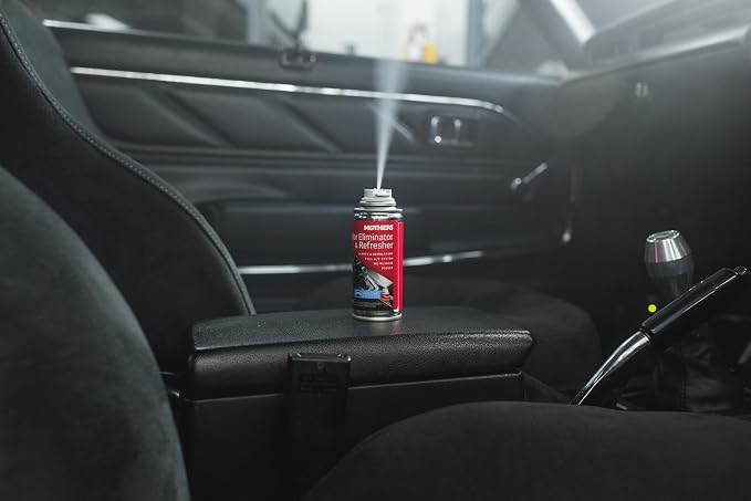 Mothers Odor Eliminator & Refresher, New Car Scent, 2 oz. Aerosol – Whole-Car Fogger Neutralizes Smoke, Pet, Food & Mildew Odors with CMM® Technology, Freshens Cabin & Vent Ducts (06811)