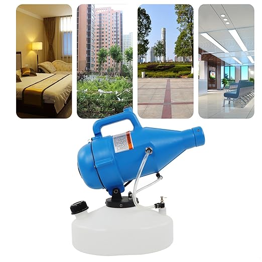 Portable Electric ULV Fogger Sprayer, Electric ULV Portable Fogger Sprayer Machine Atomizer Mist Cold 32.8ft Spraying for Hotel School 4.5L(1.2 Gallon) (US Plug 110V)