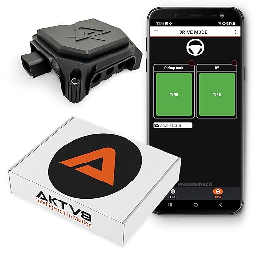 AKTV8 PressureTech™ Range Extender Kit – Bluetooth Signal Booster for RVs and Trailers Using PressureTech TPMS – Easy to Use – (Pack of 1)
