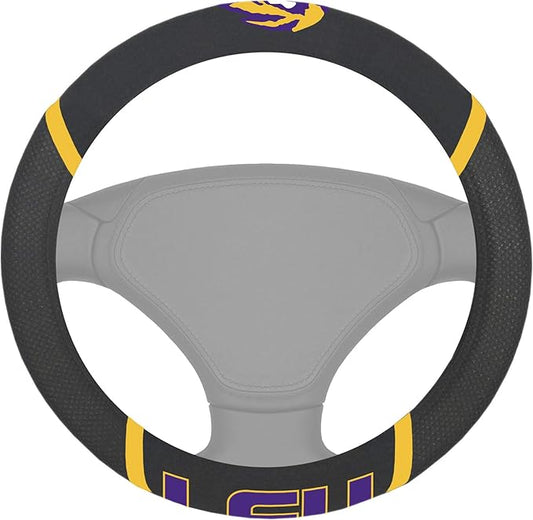 FANMATS NCAA Unisex-Adult Embroidered Steering Wheel Cover