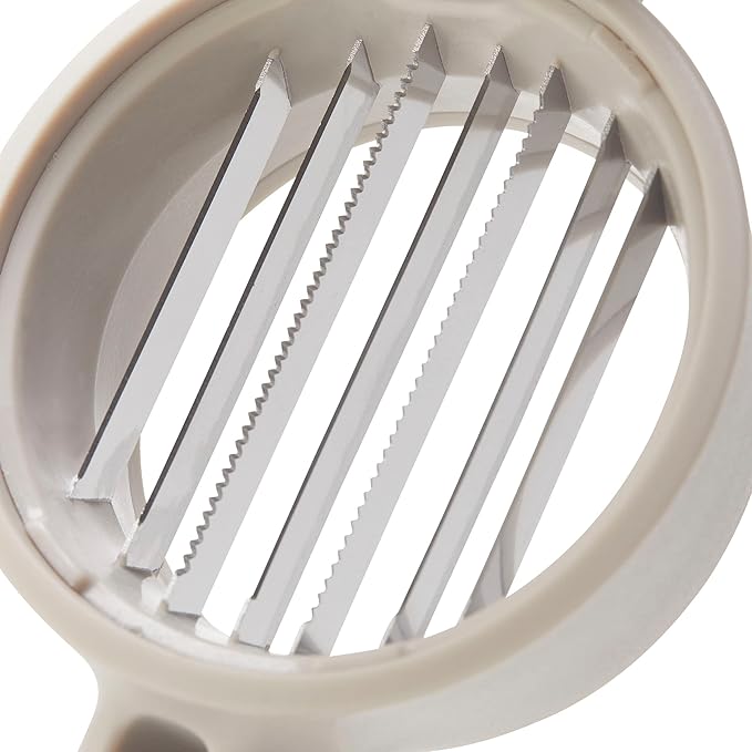 Chef'n FreshForce Hand-Held Slicer, Slices Mushrooms, Strawberries, Kiwis and More, Taupe