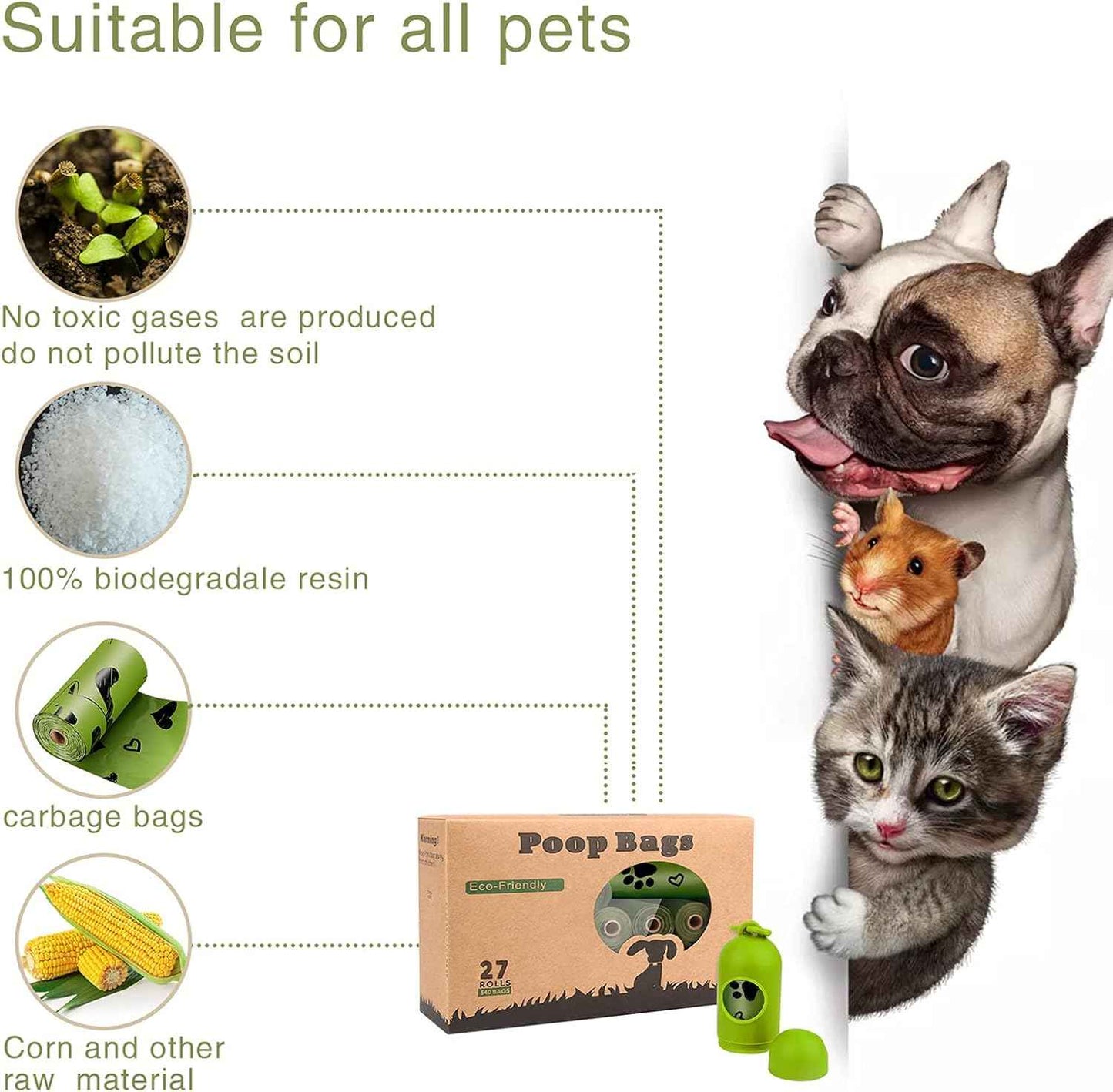 Dog Poop Bags for Every Adventure | Leak-Proof, Eco-Friendly