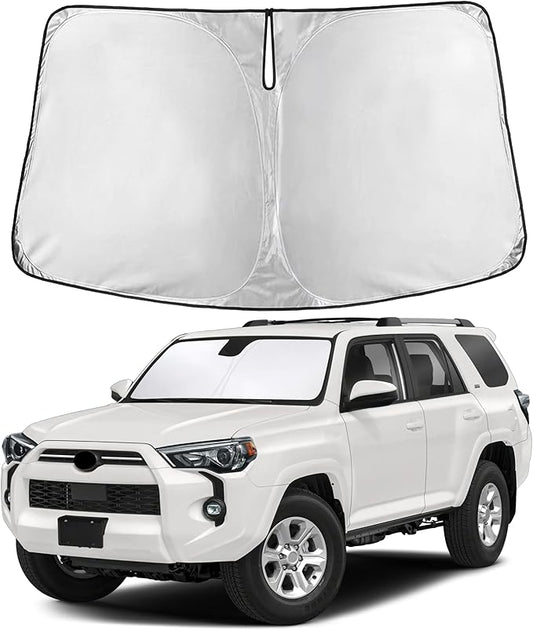 Autovir Windshield Sun Shade Fit for 2010-2023 2024 2025 Toyota 4Runner Sun Shade, Front Window Sun Visor, UV Protection, Heat Blocker, Foldable Car Accessories