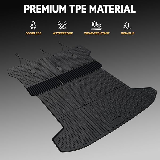 Cargo Mat for 2022-2026 Hyundai Tucson Gas, Full Coverage All Weather Trunk Cargo Liner with Backrest Protectors for Tucson Accessories