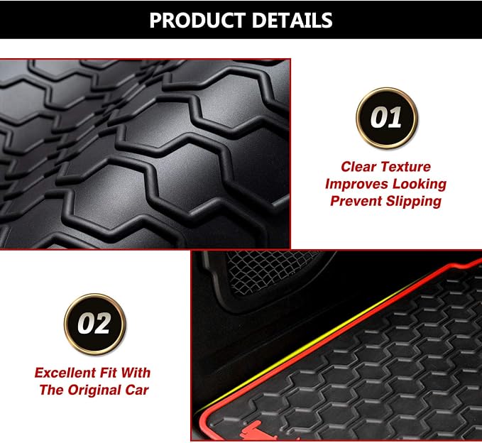 Cartist Cargo Liner Compatible with 2015-2024 Jeep Renegade Trunk Mat Car Rear Boot Liner