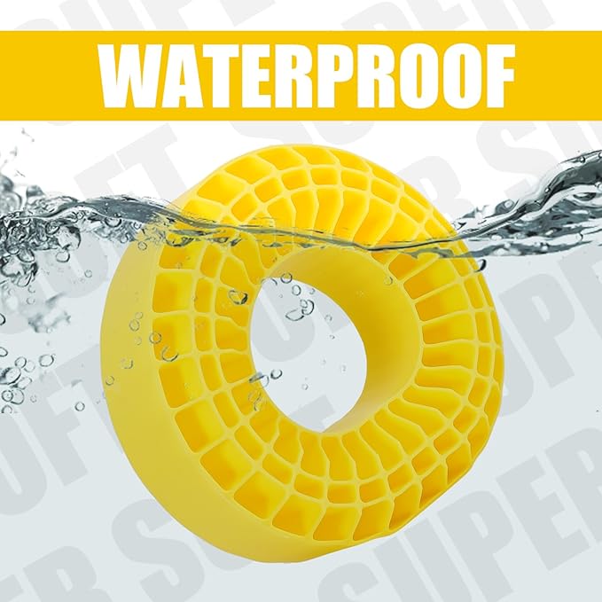 INJORA Silicone Rubber Insert for 118-122mm 4.75" OD 1.9" Wheel Tires(Large Yellow)