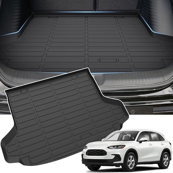 Sunsdrew Trunk Cargo Liner for Honda HR-V 2023-2026 (Included Hybrid), Rear Cargo Mat Trunk Mat for HRV Accessories All Weather Protection TPE Rubber Raised Edge