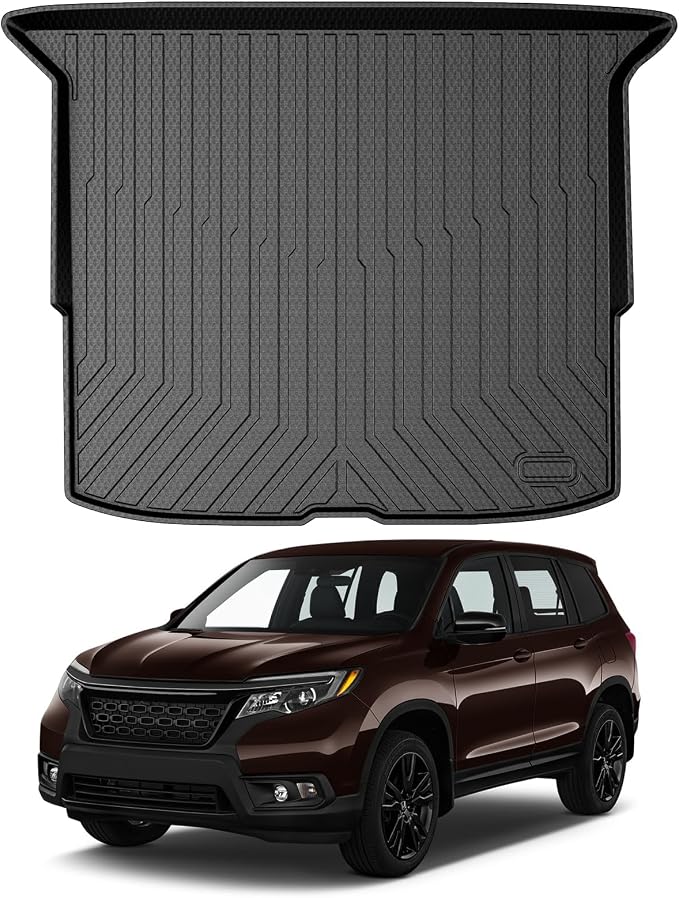 Mixsuper Cargo Liner Custom Fit for 2019-2025 Honda Passport All Weather Trunk Liner Anti-Slip Rear Cargo Mat Black