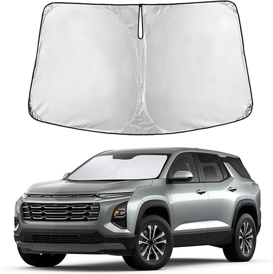 Autovir Windshield Sun Shade Fit for 2025-2024 2025 2026 Chevrolet Equinox Sun Shade, Front Window Sun Visor, UV Protection, Heat Blocker, Foldable Car Accessories
