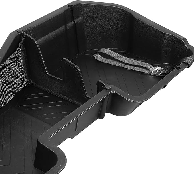 DNA Motoring Under Seat Storage Box Compatible with 07-18 Silverado Sierra 1500 / 07-19 Silverado Sierra 2500HD 3500HD Crew Cab Pickup, SBOX-002