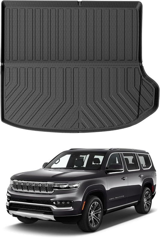 Mixsuper Custom Fit Cargo Liner for New Jeep Grand Cherokee 2026 2025-2022, Only for 5 Seats, All Weather Cargo Mat Rear Trunk Liner Black