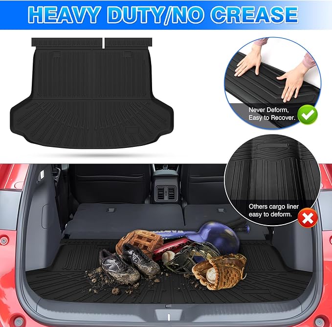 HR-V Cargo Liner - Fits for Honda HR-V 2023-2026, Sport | LX | EX-L FWD&AWD (Include w/o BSI Model), All Weather Cargo Trunk Mat for HRV Accessories Heavy Duty Black
