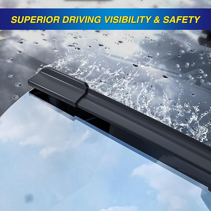 5 PLUS® Silicone Windshield Wipers Replacement for 2013-2021 BUICK Encore,2015-2021 CHEVY Trax Wiper Blades(Set of 3),Automotive Replacement Windshield Wiper Blades For My Car-26"/14"/10"